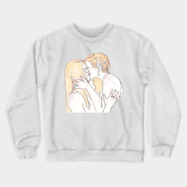 Avalance Wedding sketch Crewneck Sweatshirt by evthewitch